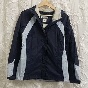 Women's Columbia Navy Raincoat/Rain Jacket